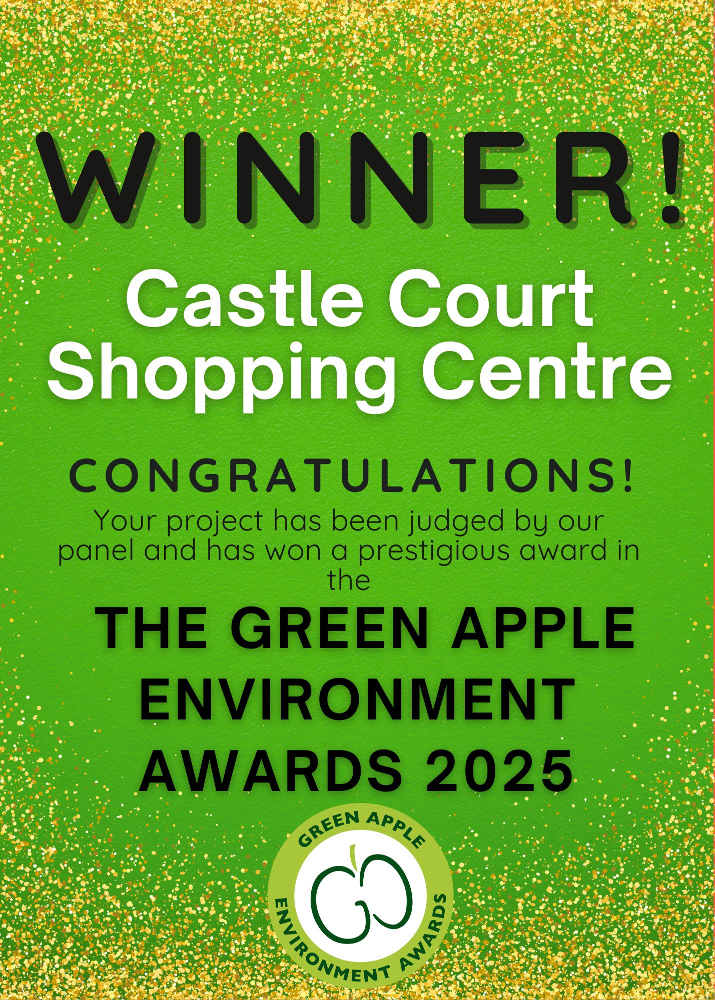 Castle Court wins a Green Apple!
