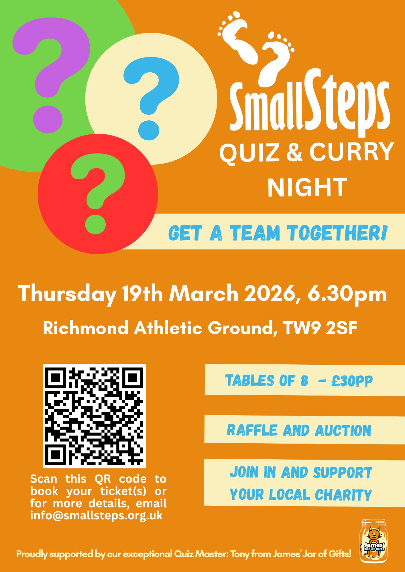 Quiz & Curry Night in aid of Small Steps