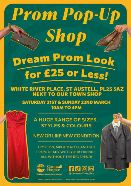 Cornwall Hospice Pop-up Prom Shop