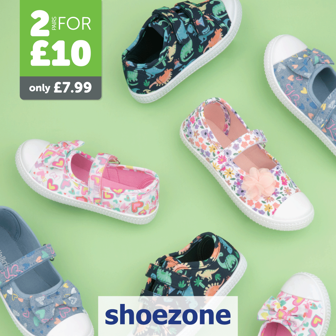 2 for £10 at Shoezone