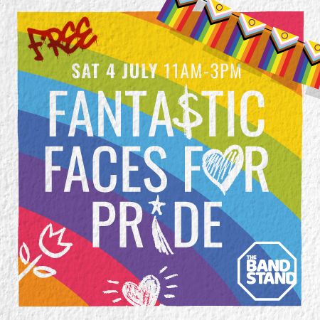 Pride face painting at Castle Court Shopping