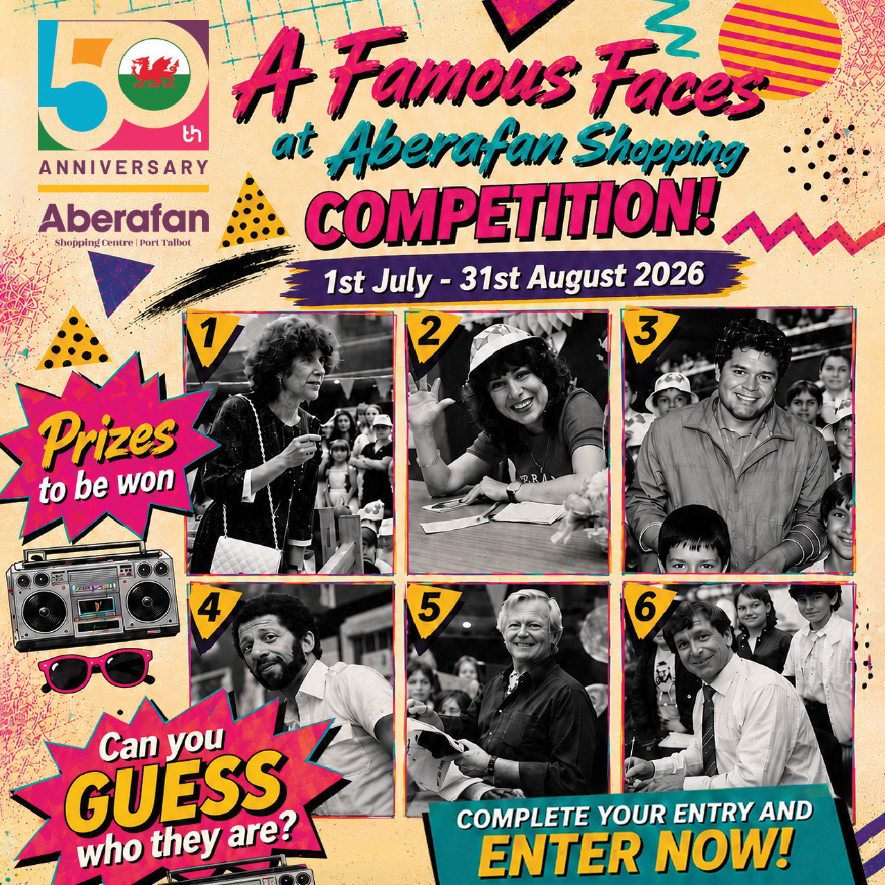 A Famous Faces at Aberafan competition