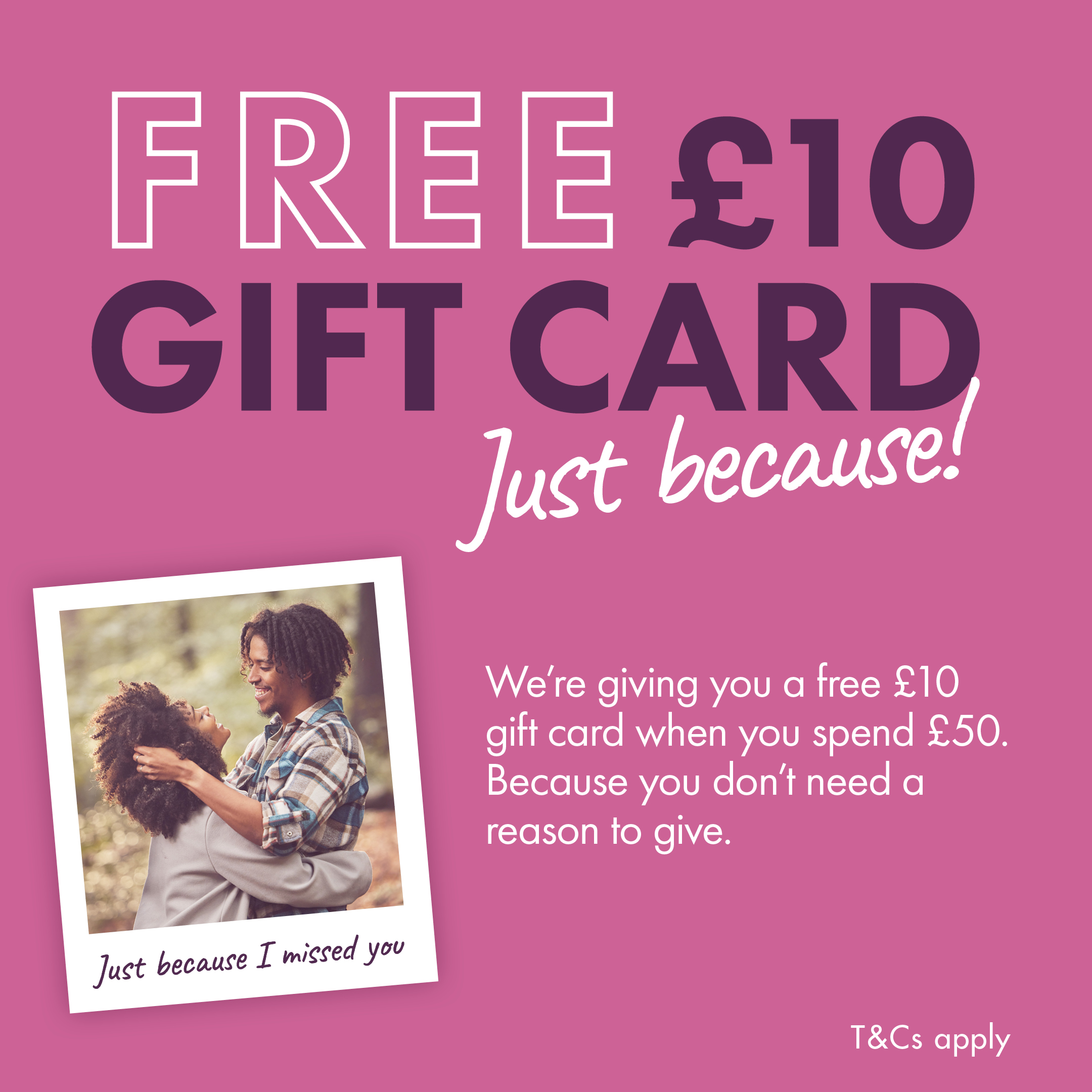 Free gift card promotion